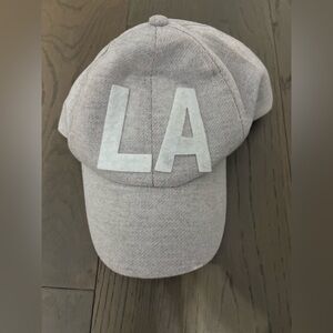 LA gray girls baseball hat one size brand new